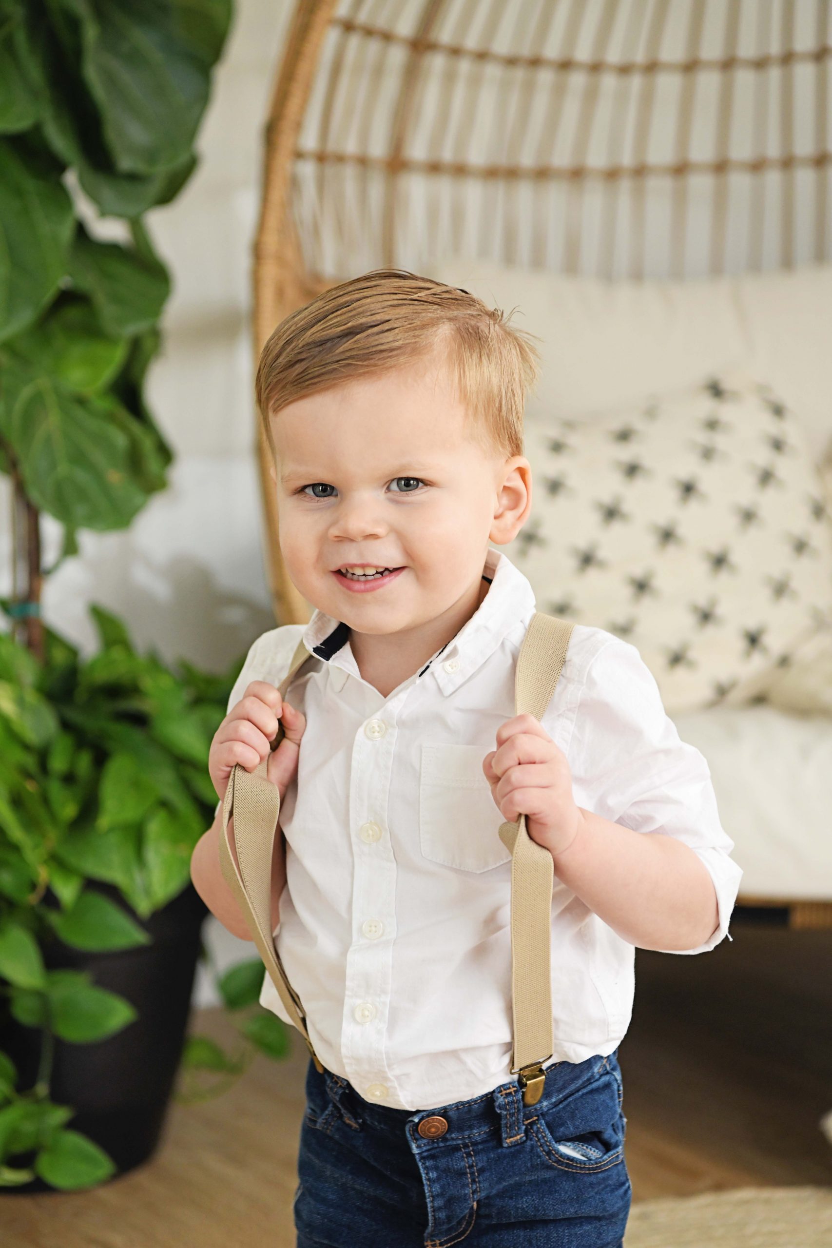 Boho Family Session | Indoor Studio in Oklahoma