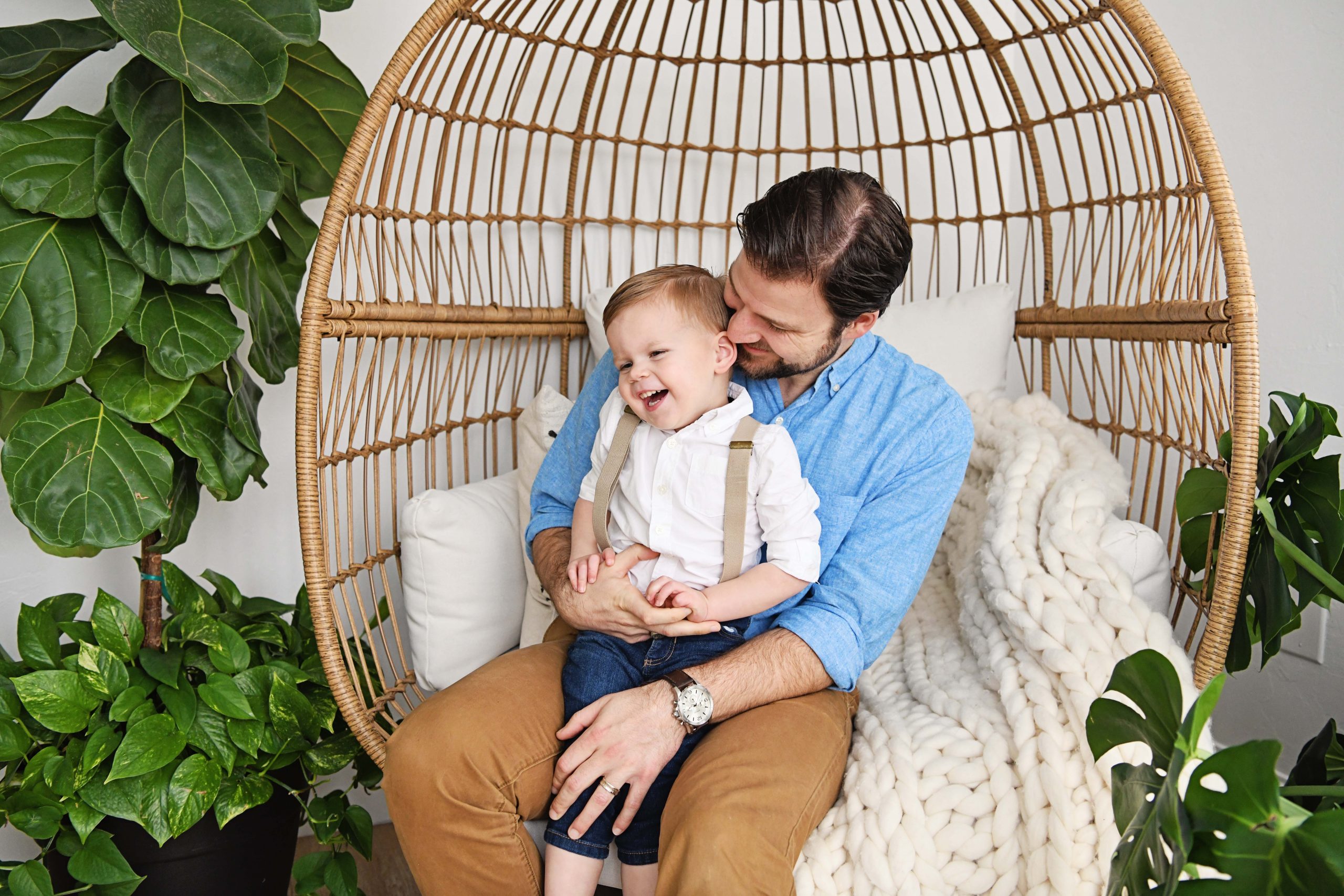 Boho Family Session | Indoor Studio in Oklahoma